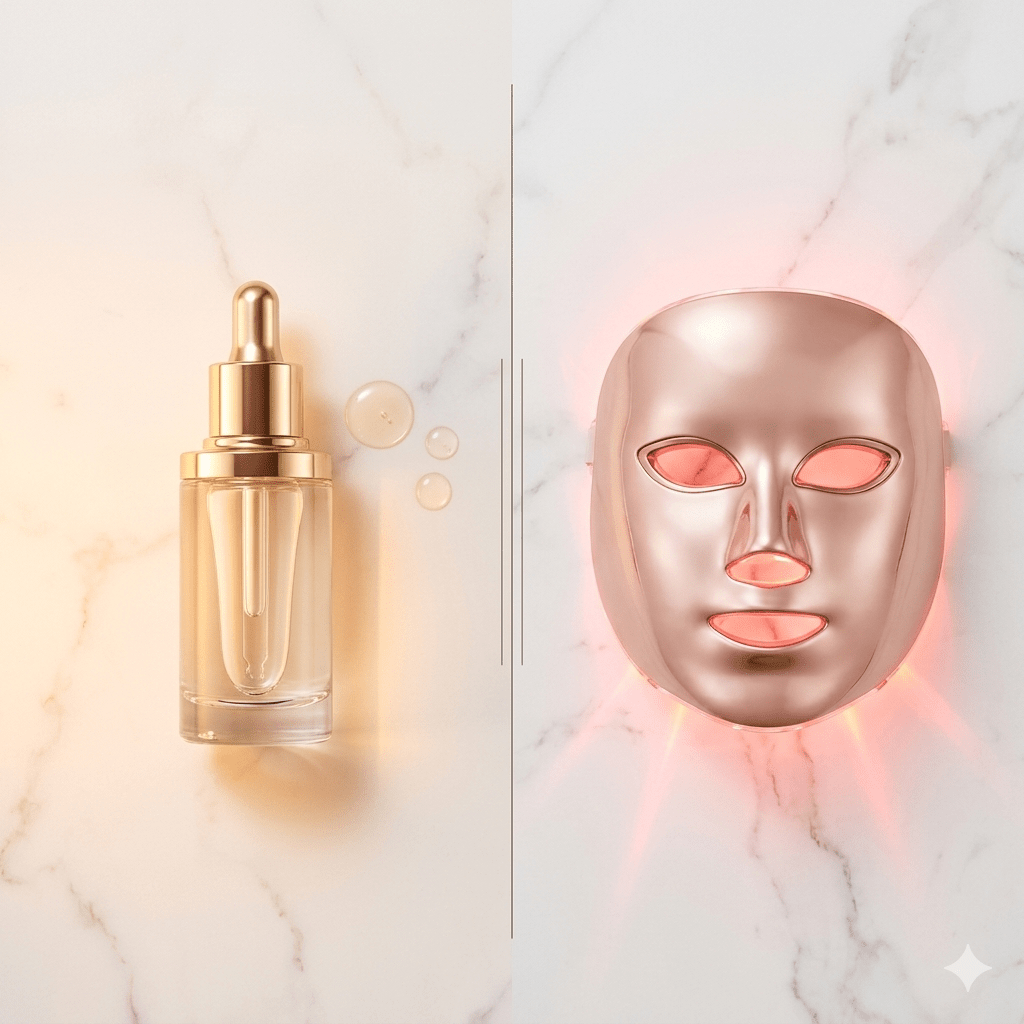 Sérum avant ou après le masque LED ? La réponse des experts